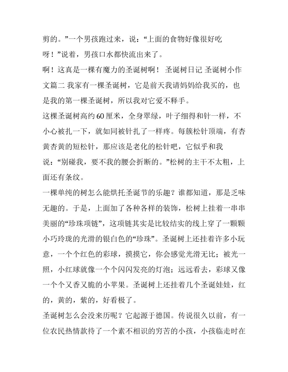 2023年圣诞树日记 圣诞树小作文(6篇)_第3页