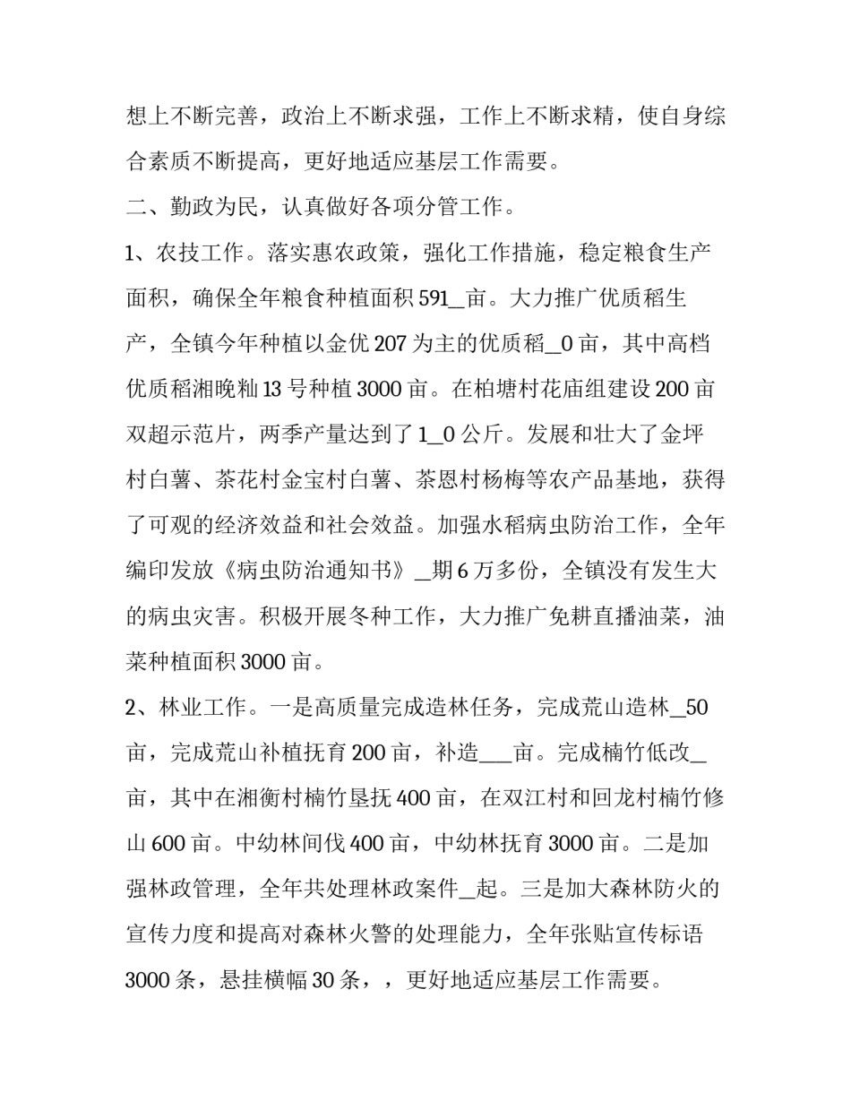 2023年镇长述职报告完整版 镇长述职报告(优质11篇)_第2页