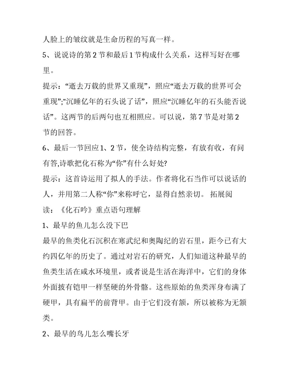 《化石吟》问题分析_第3页