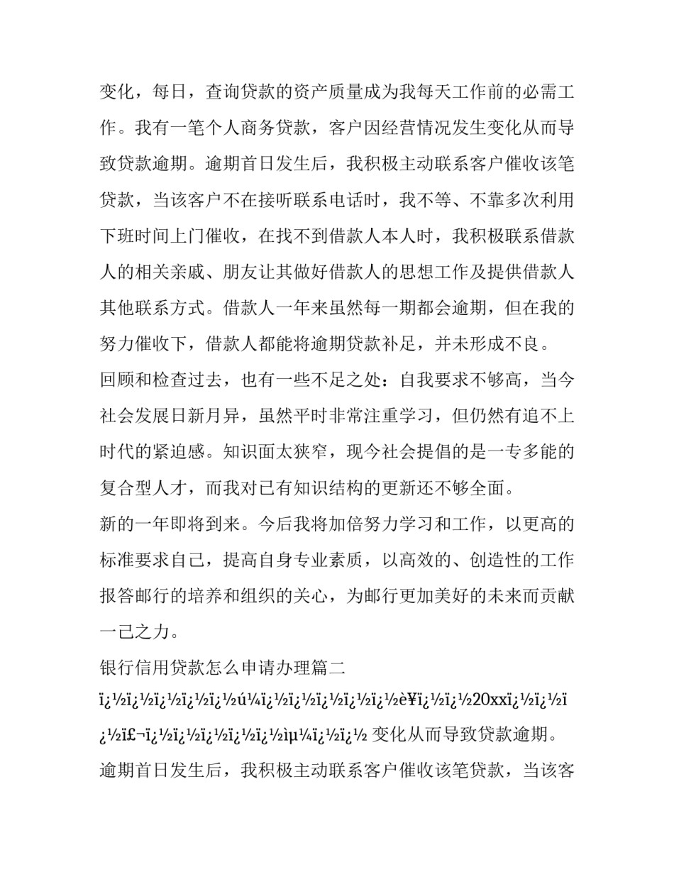 2023年银行信用贷款怎么申请办理(二十四篇)_第2页