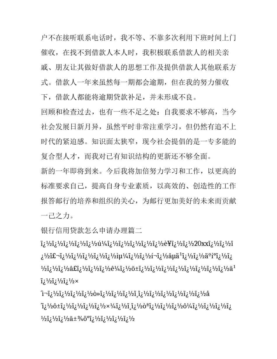 2023年银行信用贷款怎么申请办理(二十四篇)_第3页