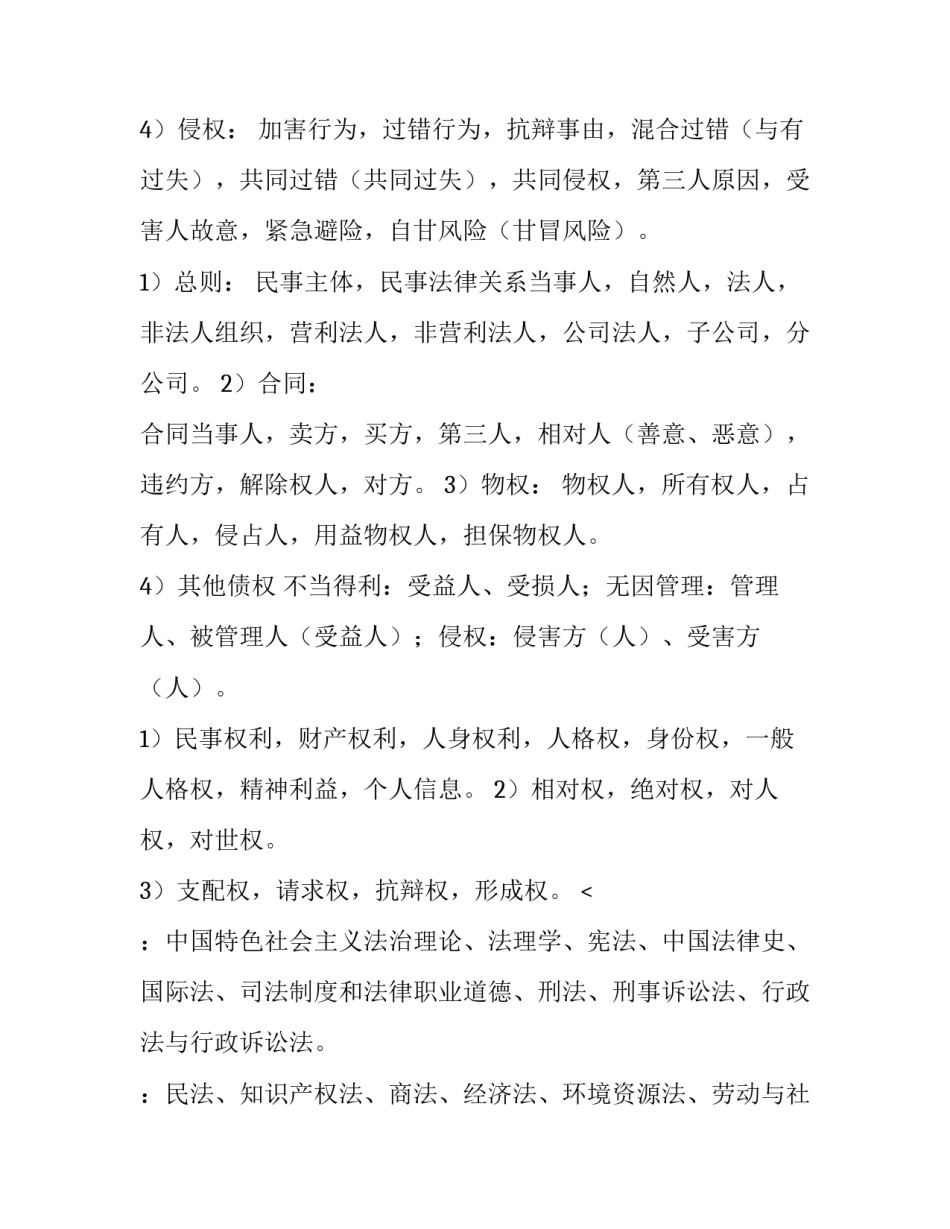 最新司法考试主观题试卷(三篇)_第3页
