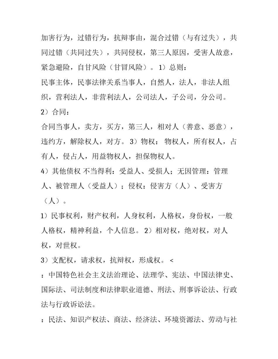 最新司法考试主观题考试内容(三篇)_第3页