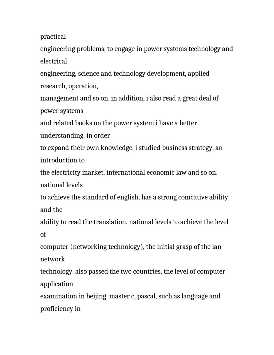 关于电气工程及其自动化专业英文求职信范文_第2页