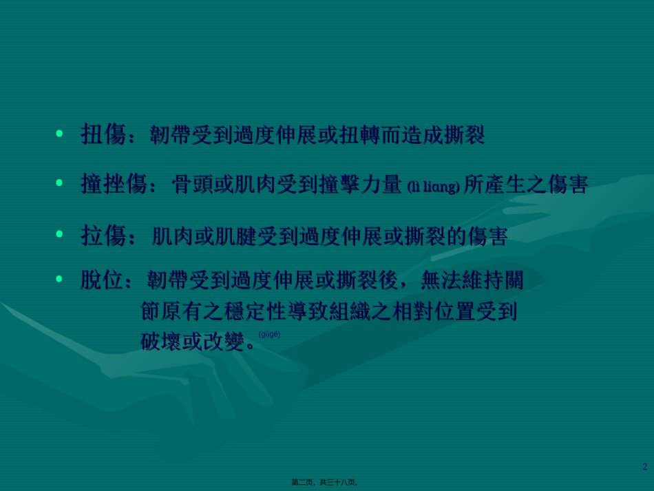 2022年医学专题—常见之运动伤害.ppt_第2页