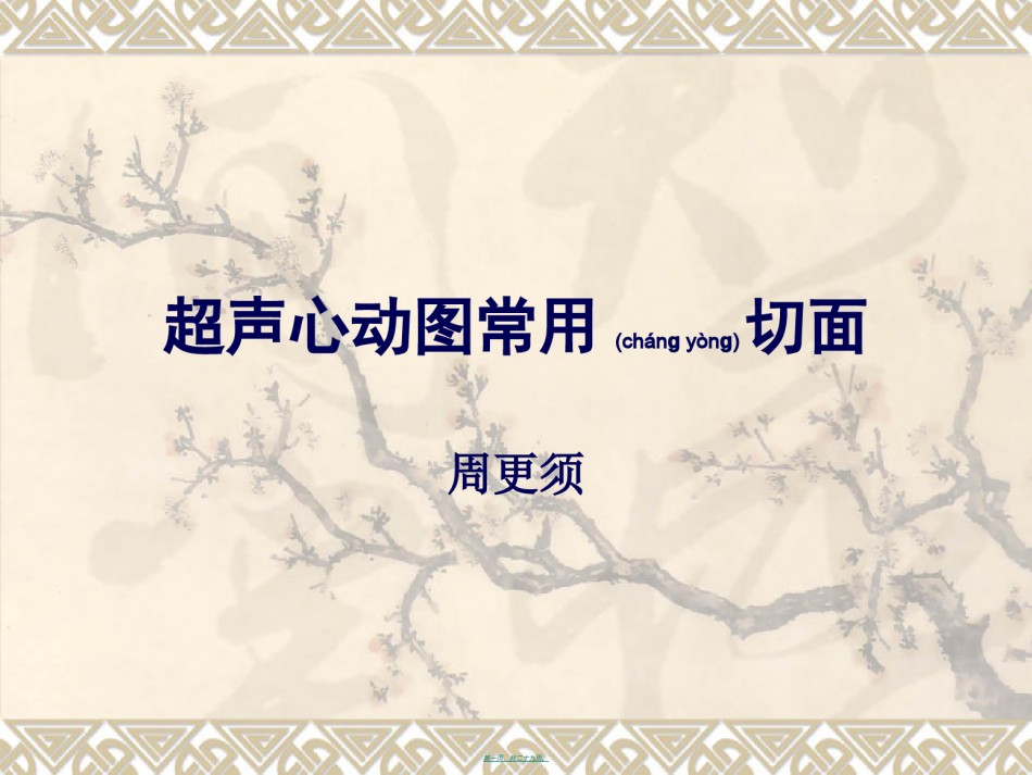 2022年医学专题—常用心脏超声切面.ppt_第1页