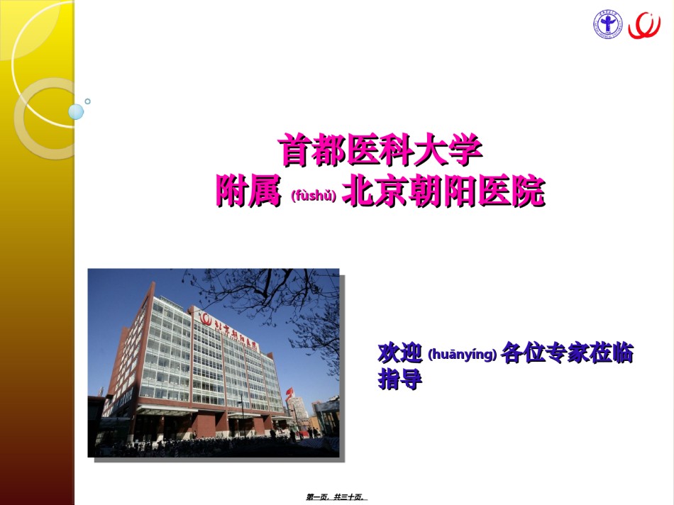 2022年医学专题—朝阳骨科简介.ppt_第1页