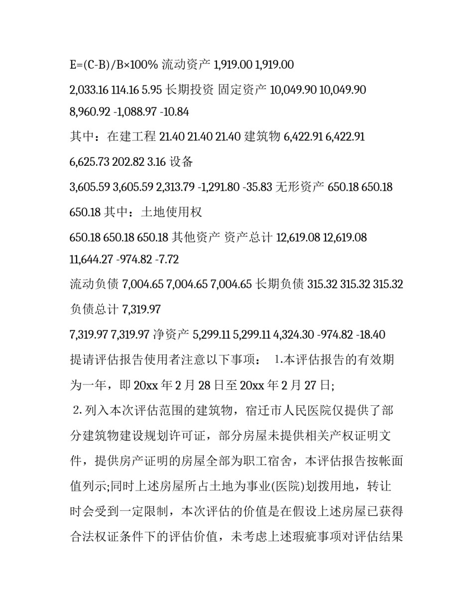 医疗机构资产评估报告_第2页