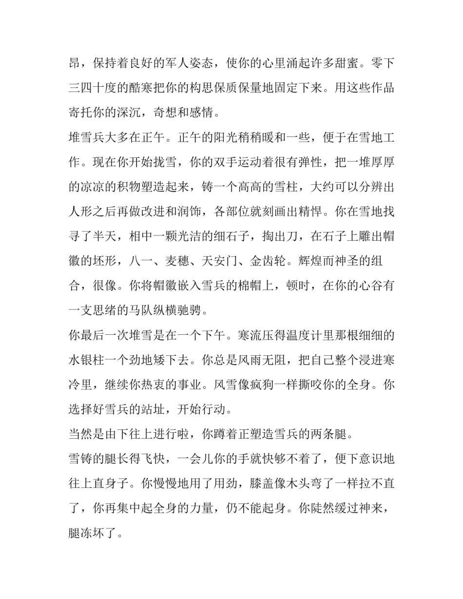 一百二十个雪兵阅读答案_第3页