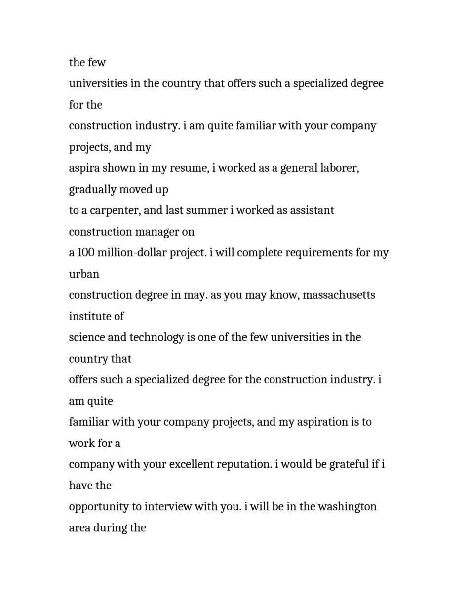 最新土木工程师的英文求职信范文_第2页