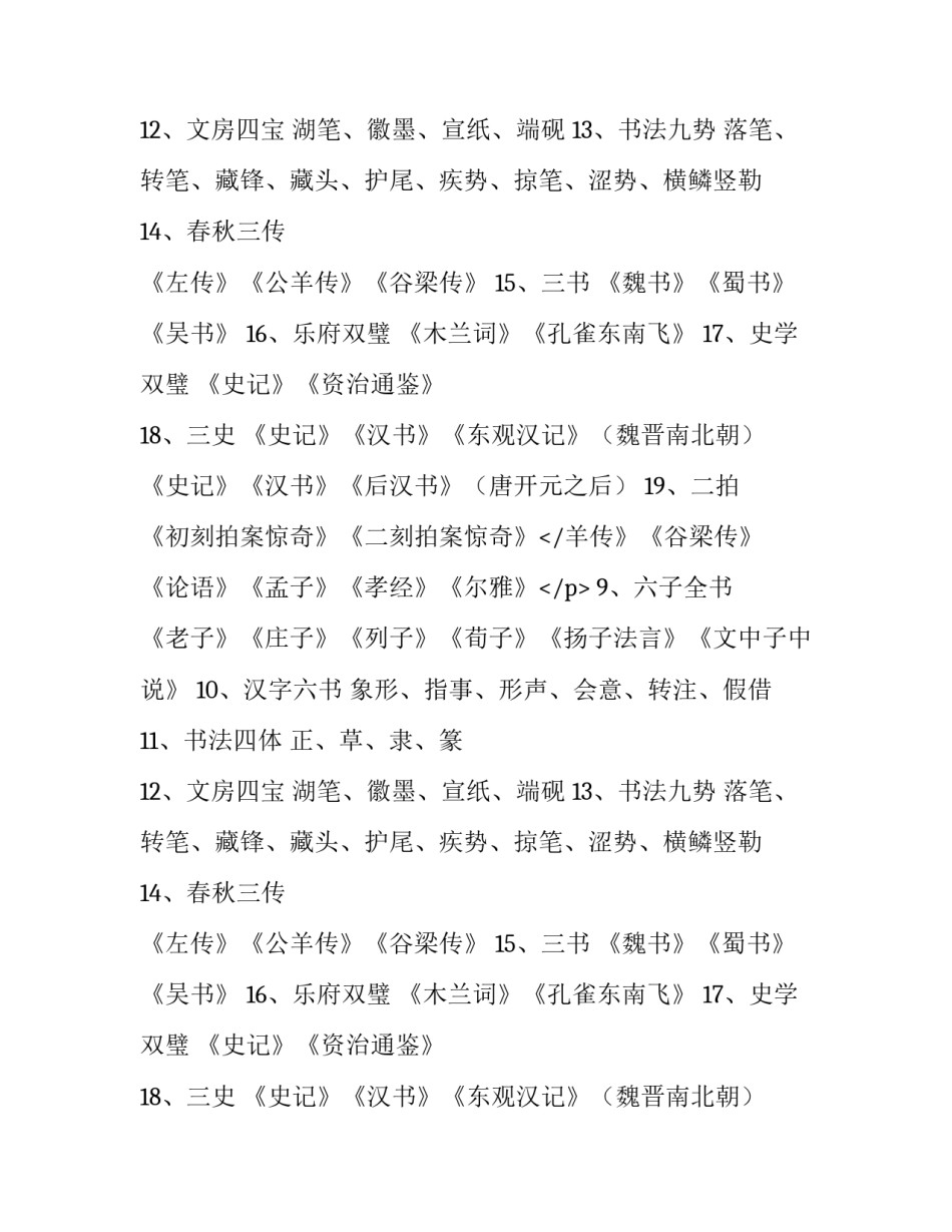 作文可用的100个文学常识_第2页