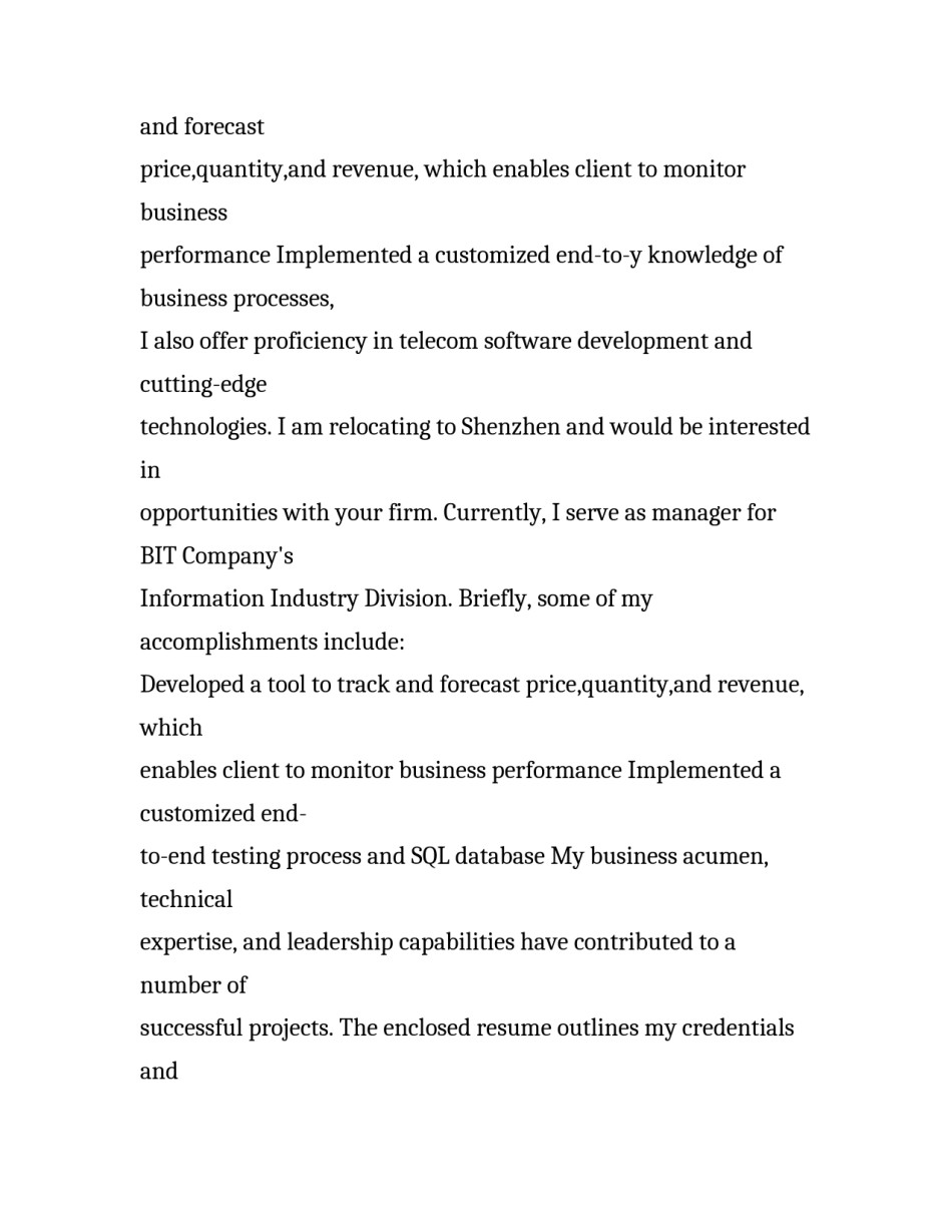 最新英文求职信范本_第2页