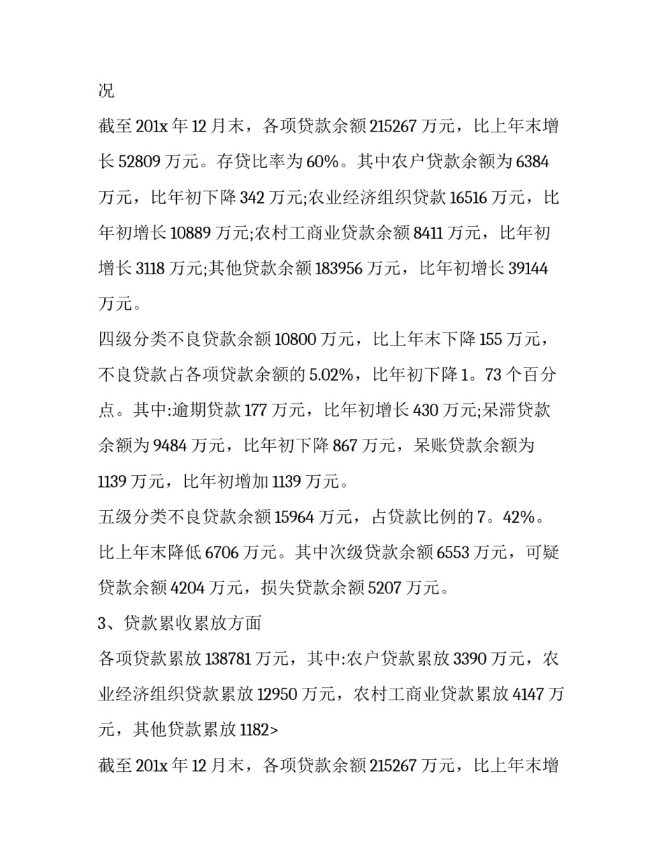 2023年信用社信贷部年终工作总结 信用社部门年终总结(四篇)_第2页