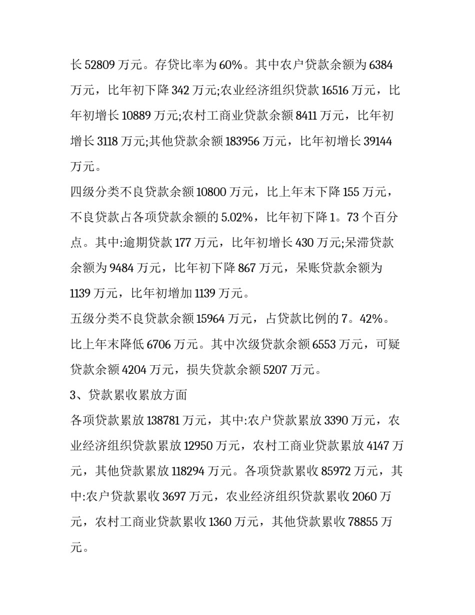 2023年信用社信贷部年终工作总结 信用社部门年终总结(四篇)_第3页