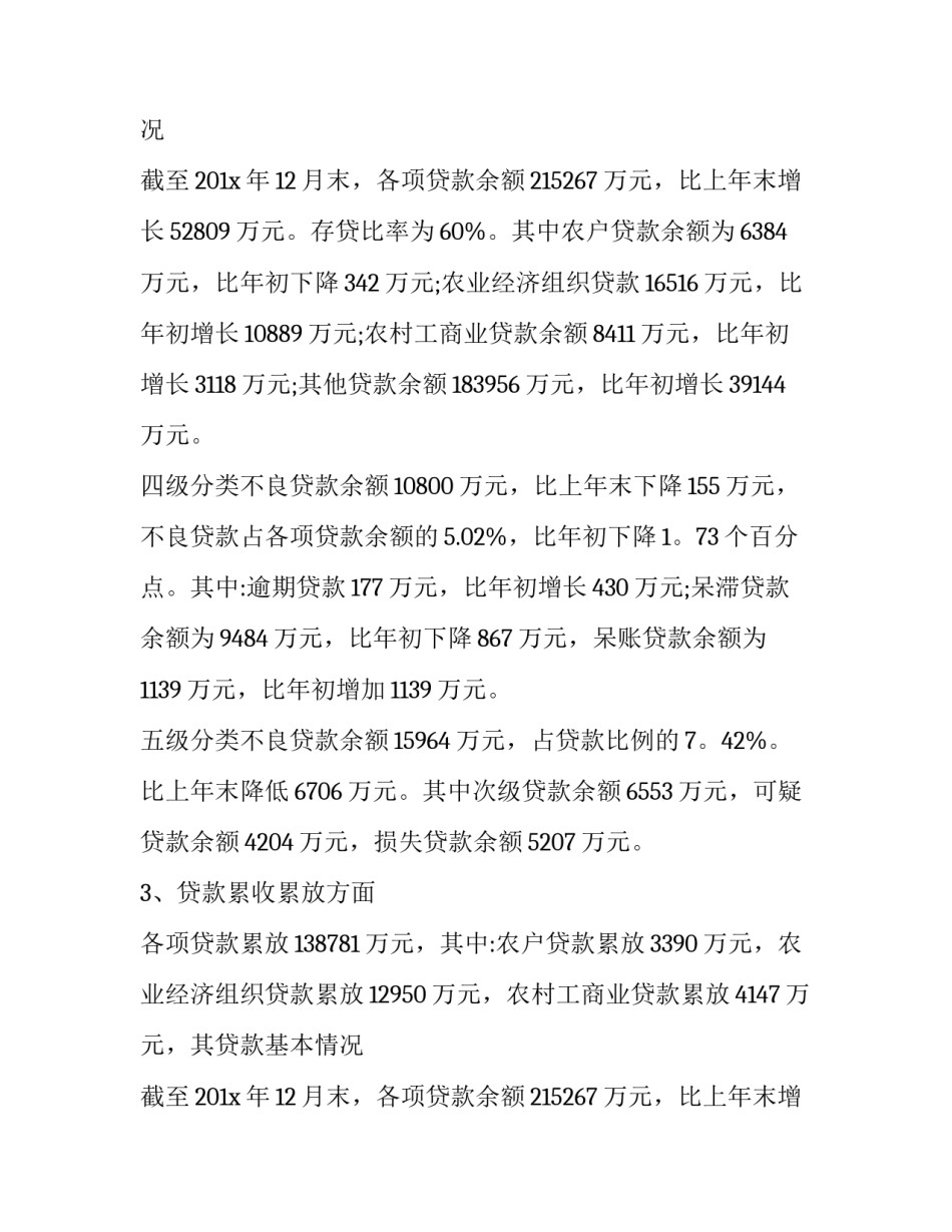 2023年信用社信贷部年终工作总结 信用社部门年终总结(4篇)_第2页