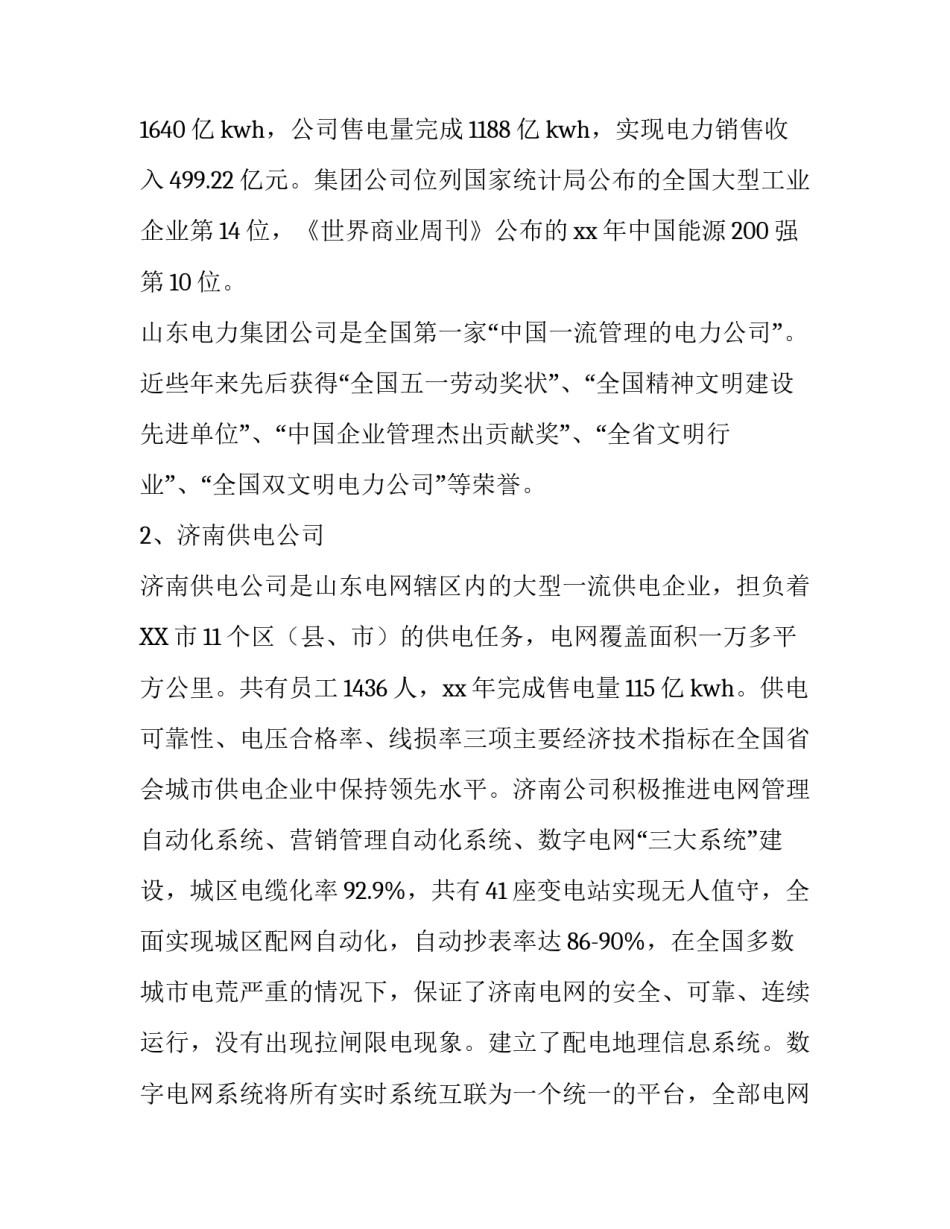 山东电力集团公司的考察报告_第3页