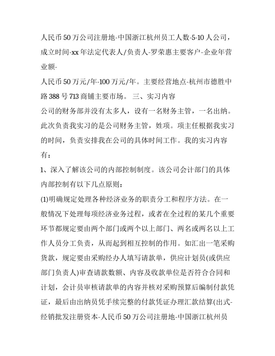 会计公司的实习报告范文_第2页