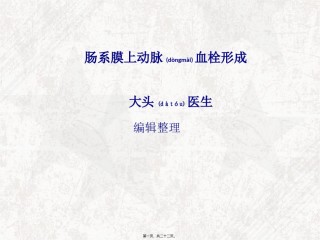 2022年医学专题—肠系膜上动脉血栓形成.ppt