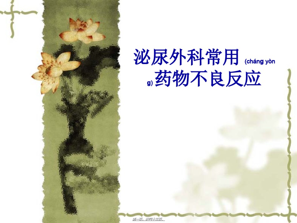 2022年医学专题—常见不良反应药品.ppt_第1页