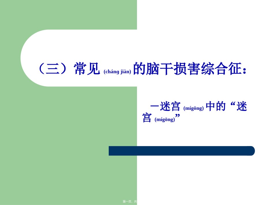 2022年医学专题—常见的脑干损害综合征.ppt_第1页