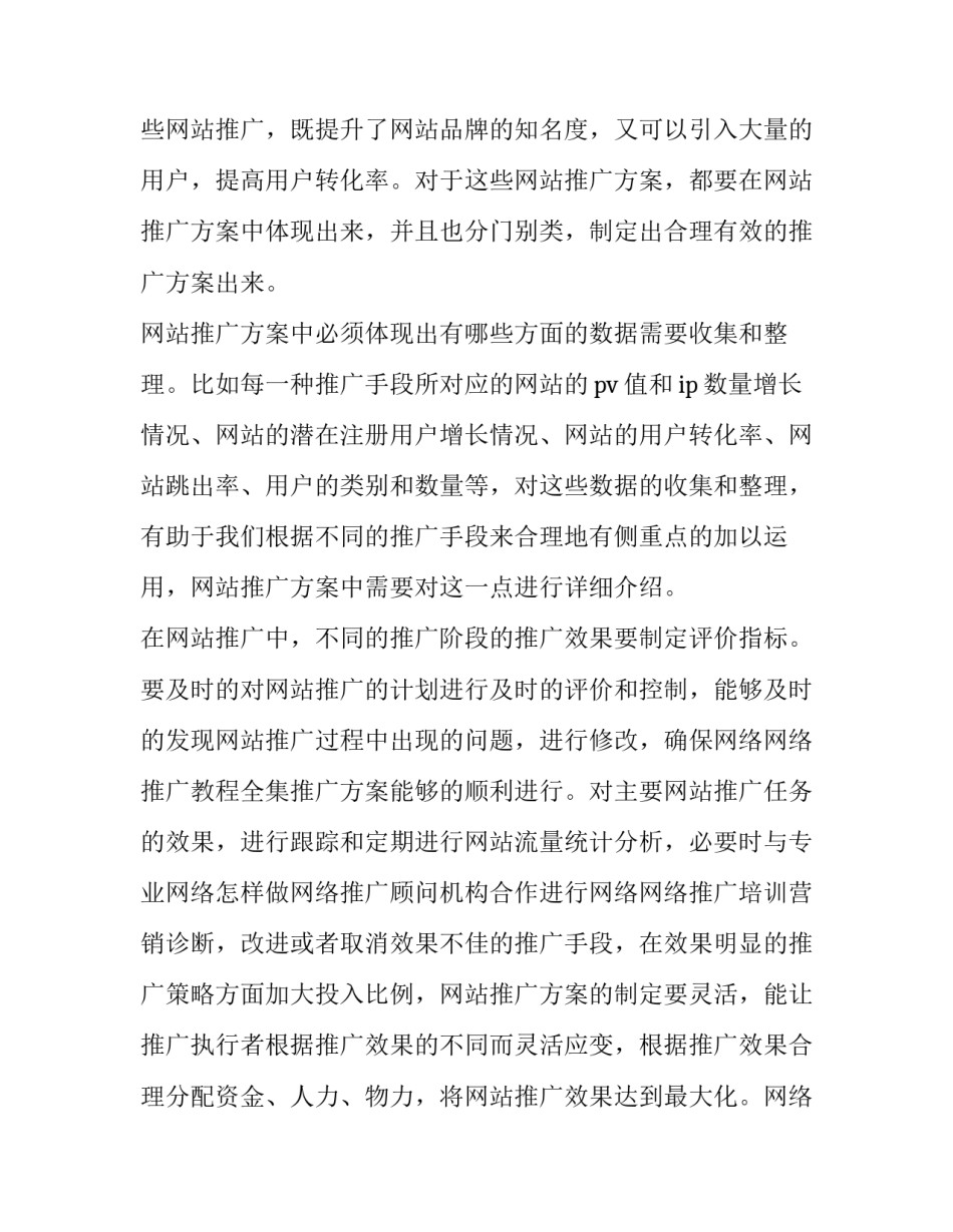 2023年武汉网站推广方案 网站推广方案总结(5篇)_第3页