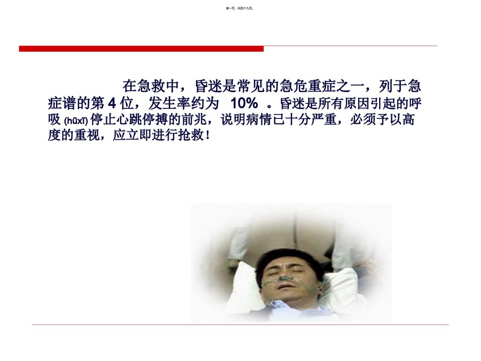 2022年医学专题—常见急症症状与急救—昏迷.ppt_第1页