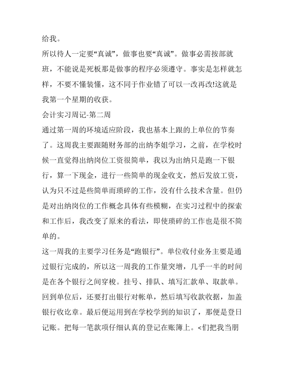 会计实训报告周记(四篇)_第2页