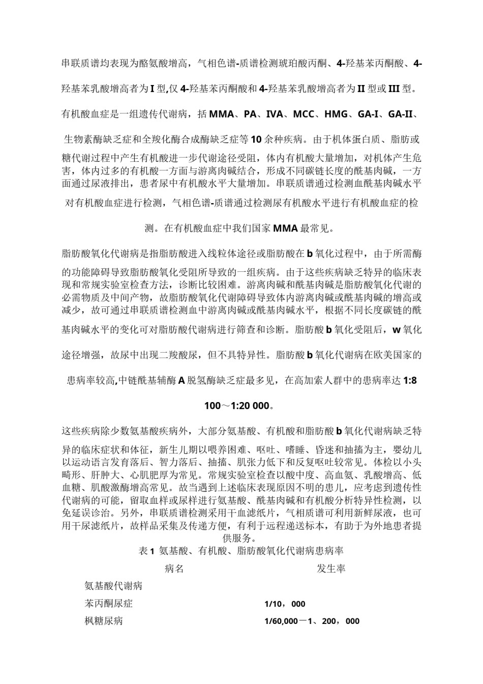 2022年医学专题—串联质谱和气相色谱质谱技术在遗传代谢病病的诊治中的应用.docx_第2页