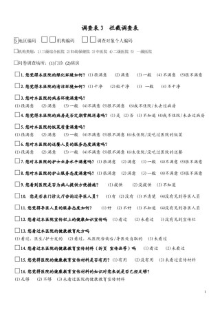 2022年医学专题—创建健康促进医院患者满意度调查问卷.docx