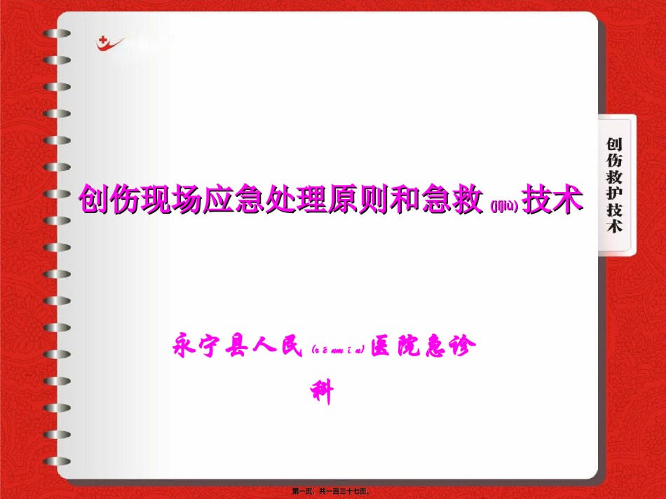 2022年医学专题—创伤处理原则.ppt_第1页