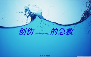 2022年医学专题—创伤的急救.ppt