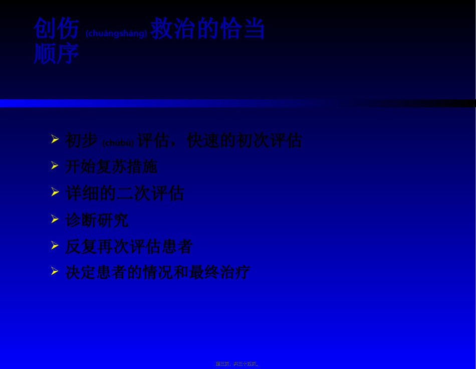 2022年医学专题—创伤患者的评估.ppt_第3页