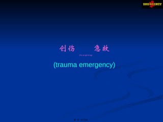 2022年医学专题—创伤急救traumaemergency创伤.ppt