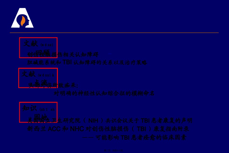 2022年医学专题—创伤性脑损伤相关认知障碍.ppt_第2页