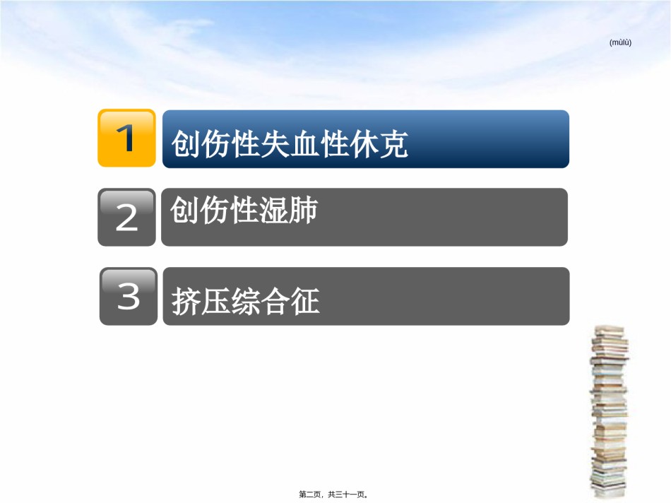 2022年医学专题—创伤性休克-创伤性湿肺-挤压综合征.ppt_第2页