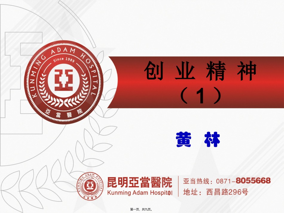 2022年医学专题—创业精神1.ppt_第1页