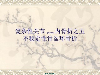 2022年医学专题—不稳定性骨盆环骨折.ppt