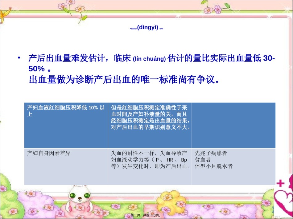 2022年医学专题—产后出血的评估及液体复苏.ppt_第2页