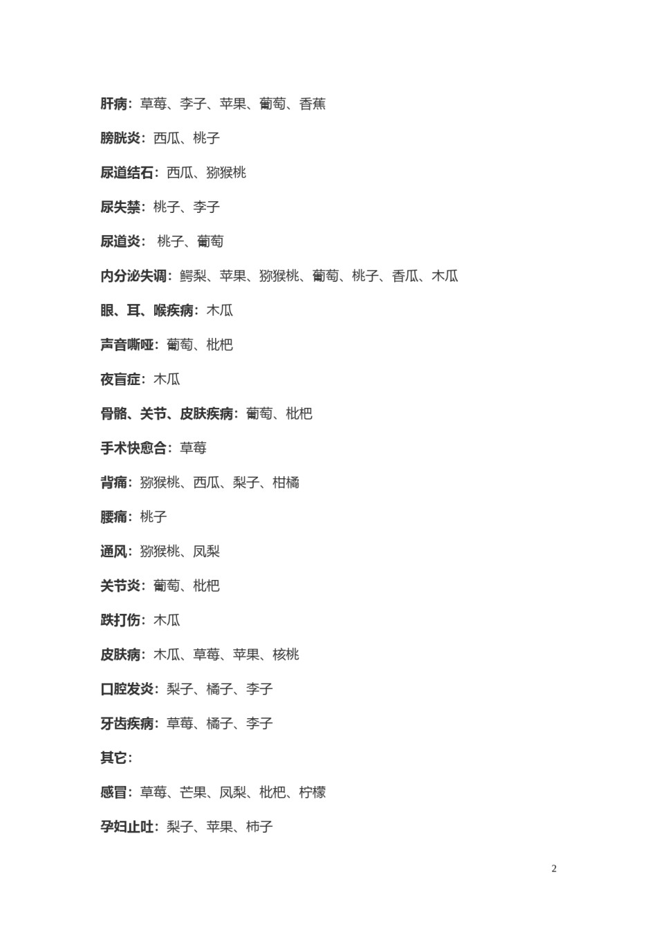 2022年医学专题—别轻易吃药-哪里不舒服!就吃哪种水果.docx_第2页