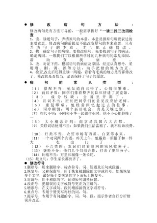 2022年医学专题—病句的常见类型和修改方法.doc