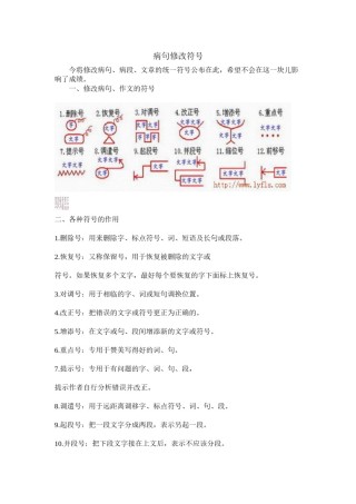 2022年医学专题—病句修改符号的使用方法.docx