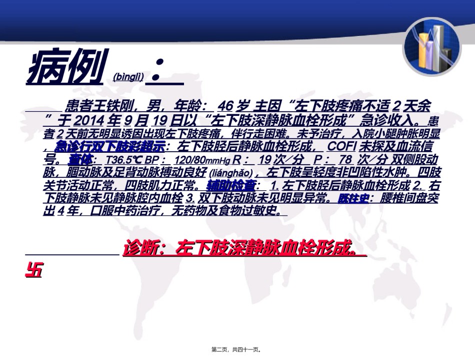 2022年医学专题—病例讨论----深静脉血栓.ppt_第2页