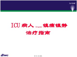 2022年医学专题—病人镇痛镇静指南.ppt