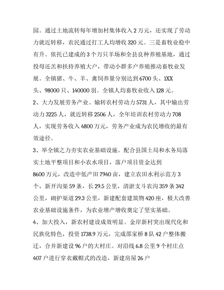 基层乡镇镇长述职述廉报告_第3页
