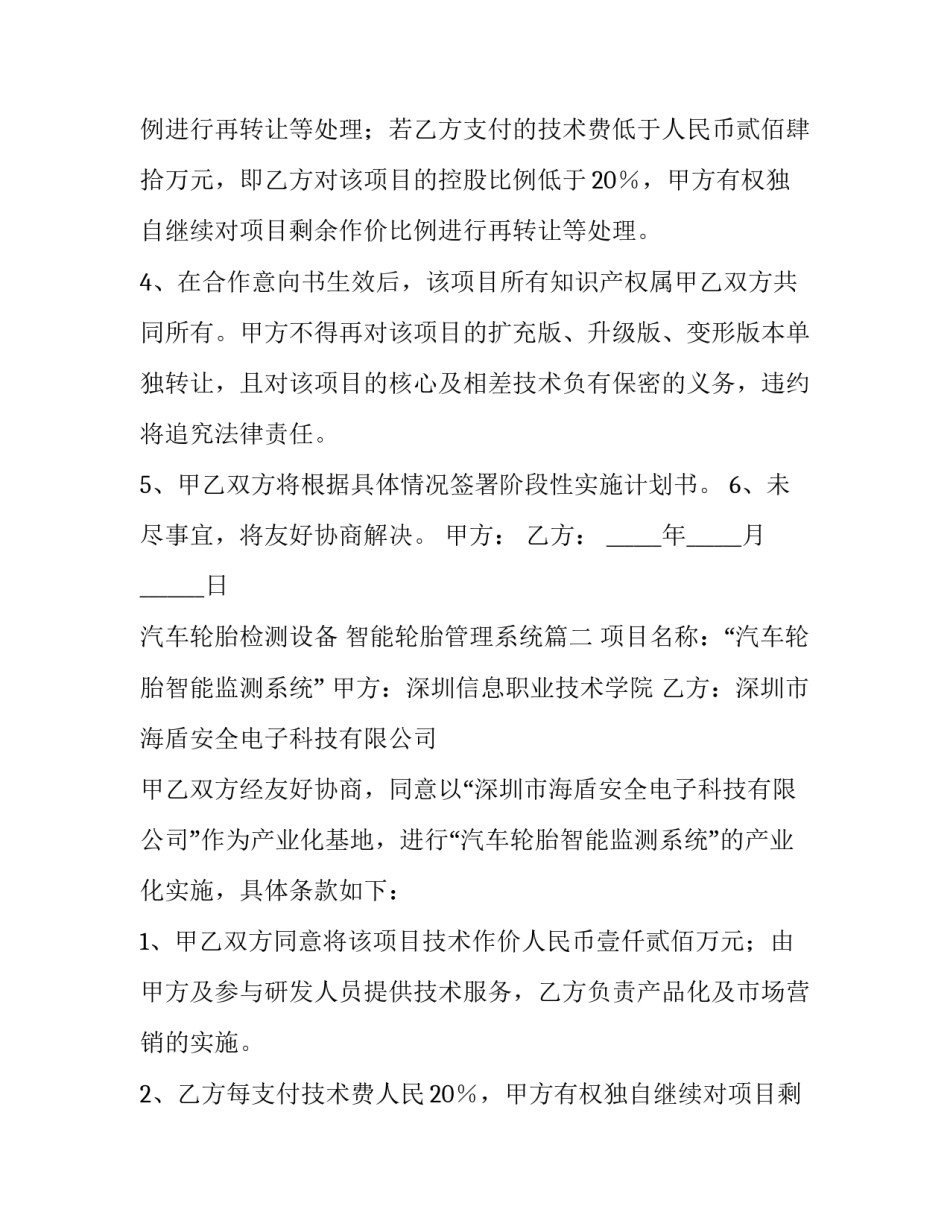 汽车轮胎检测设备 智能轮胎管理系统(三篇)_第2页