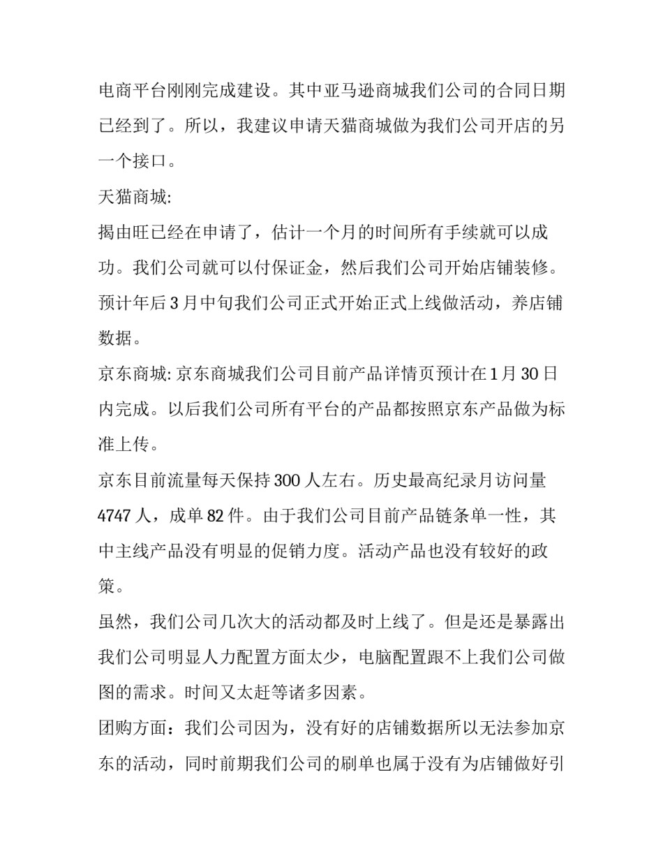 最新电商工作计划表(36篇)_第2页