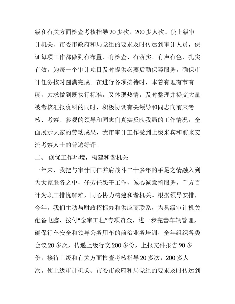 审计办的述职述廉工作报告_第2页