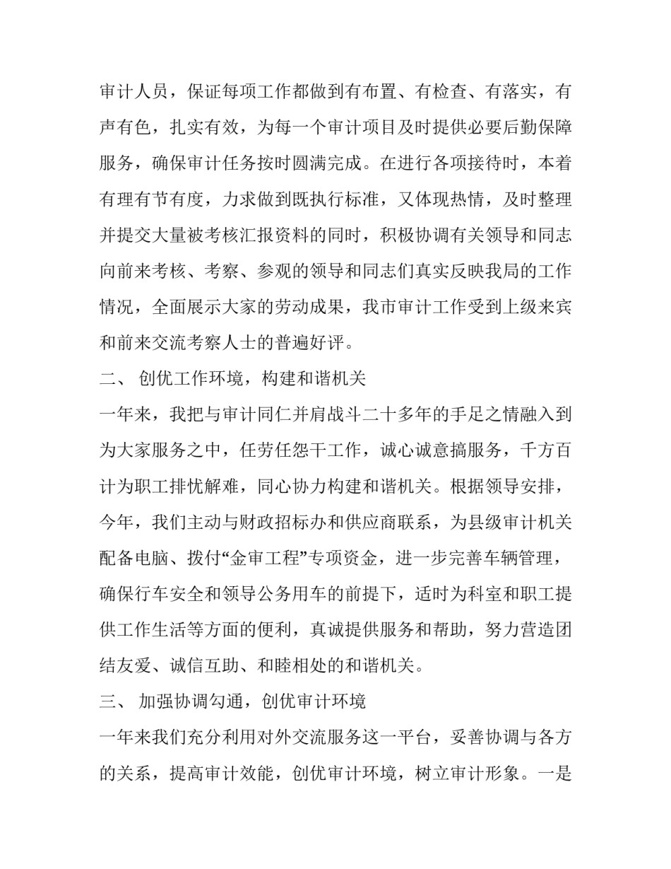 审计办的述职述廉工作报告_第3页
