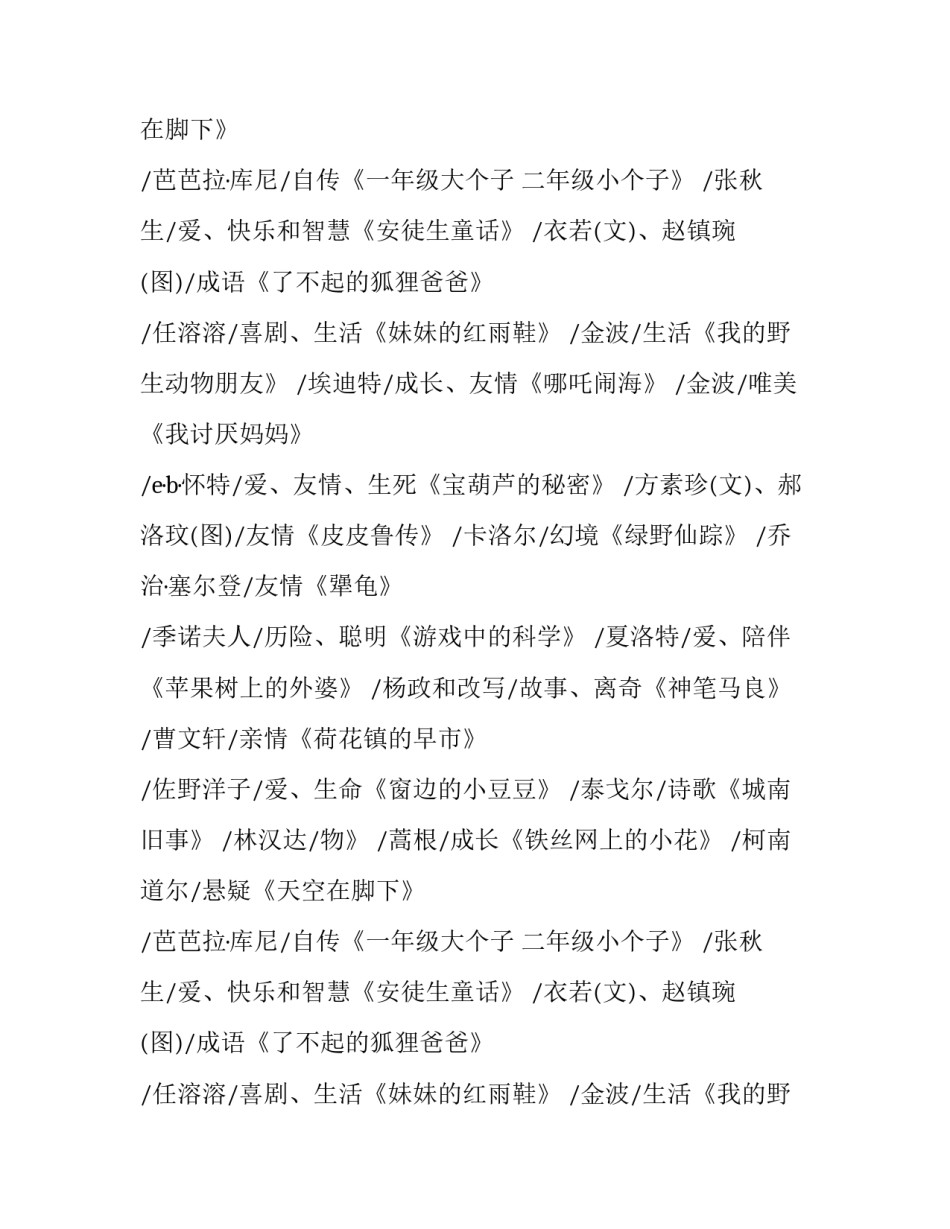 人民日报推荐的小学生必读书目 人民日报推荐适合小学生看的书优秀_第2页