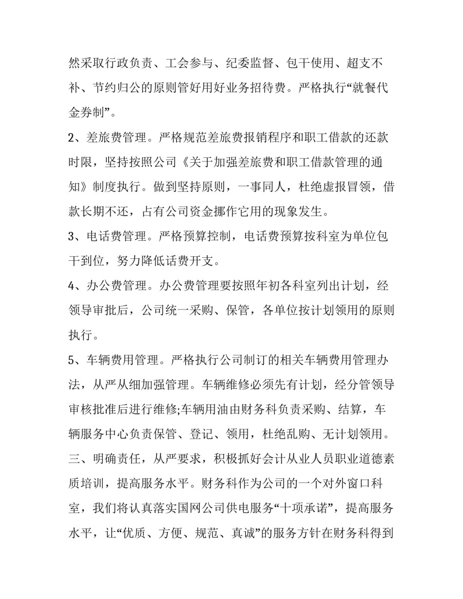 2023年财务的工作计划与愿景(19篇)_第3页